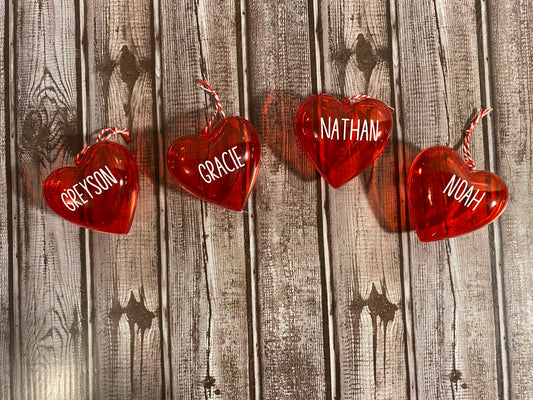 Personalized Fillable Valentine’s Day Hearts | Personalized Heart Containers