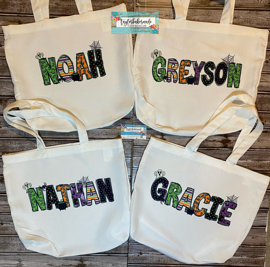 Trick or Treat Halloween Personalized Bags