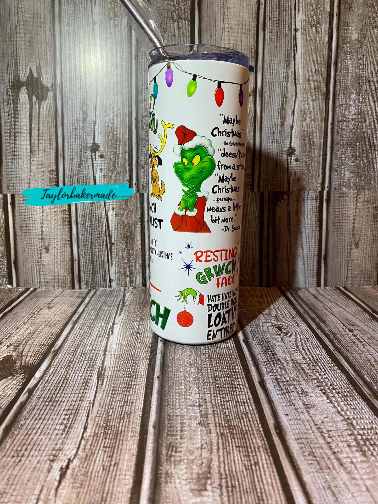 20 oz. Grinch Christmas Tumbler