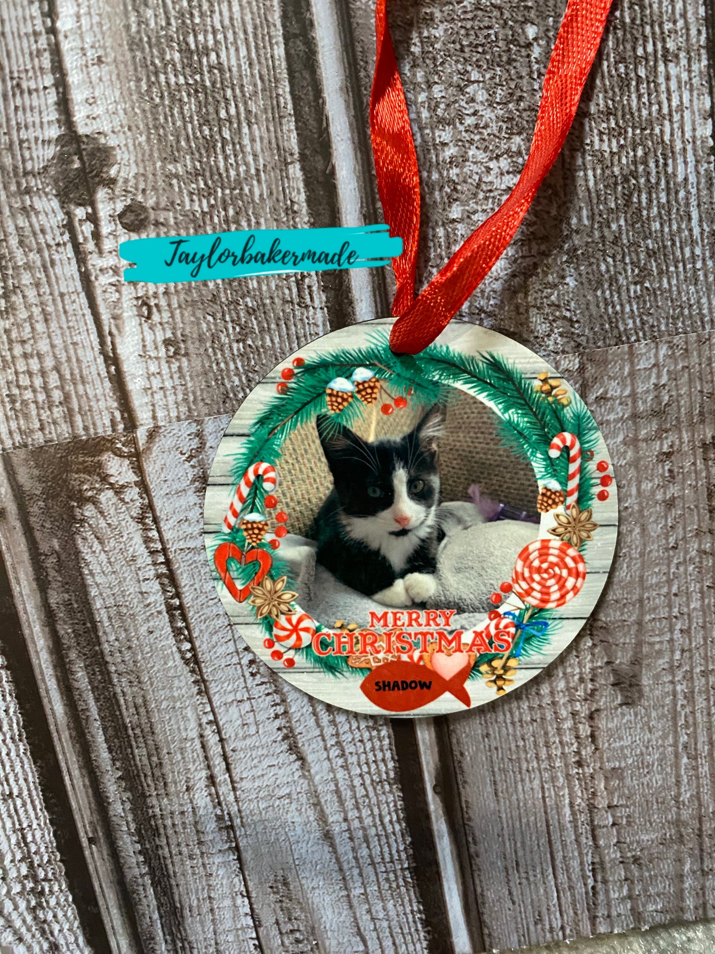 Custom Pet Lover Photo Ornament