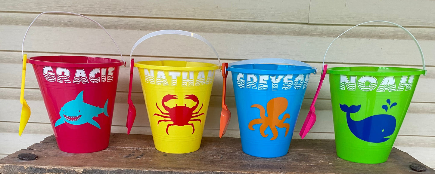 Personalized Sand Buckets