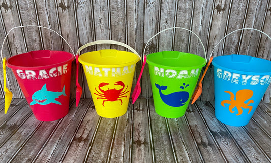 Personalized Sand Buckets