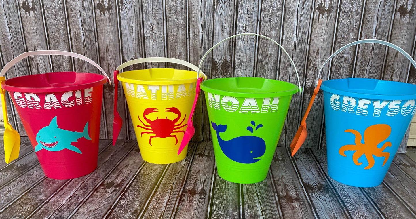 Personalized Sand Buckets