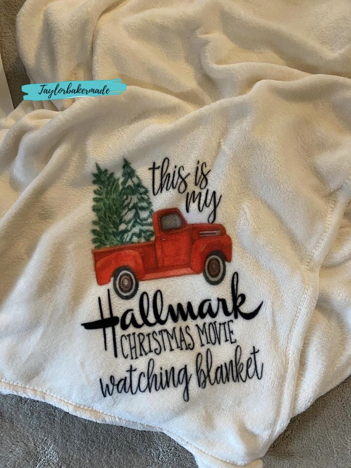 Hallmark Christmas Movie Watching Blanket Oversized Throw 50x70