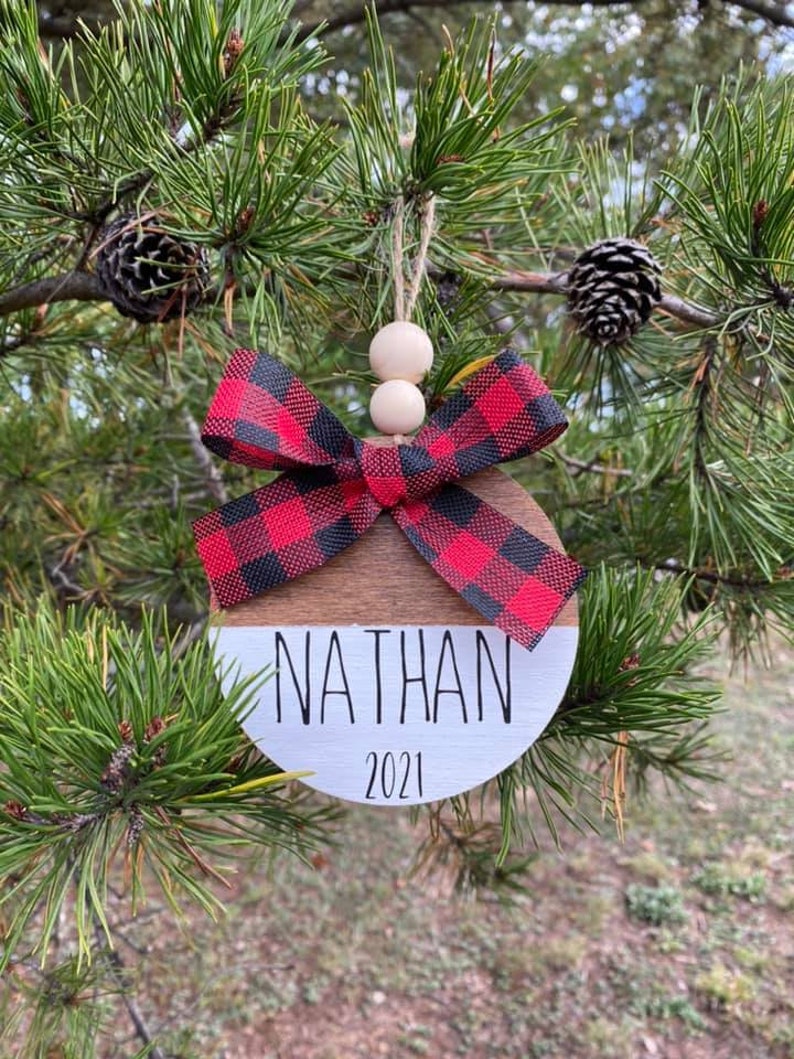 Personalized Wooden Christmas Ornaments