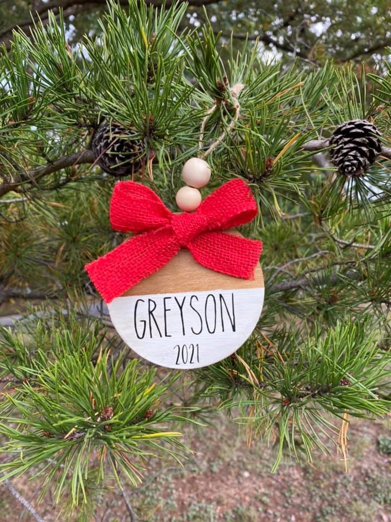 Personalized Wooden Christmas Ornaments