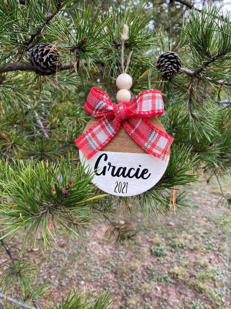 Personalized Wooden Christmas Ornaments