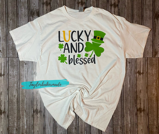 Lucky & Blessed Tee