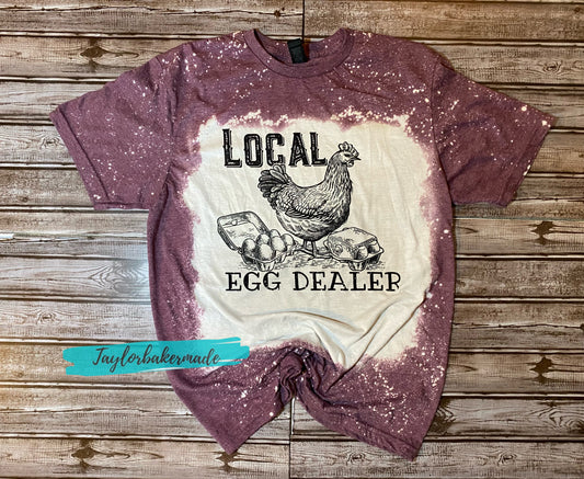 Local Egg Dealer Bleached Shirt