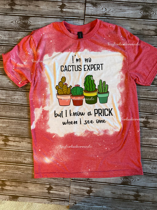 I'm No Cactus Expert But I Know A Prick When I See One Tee