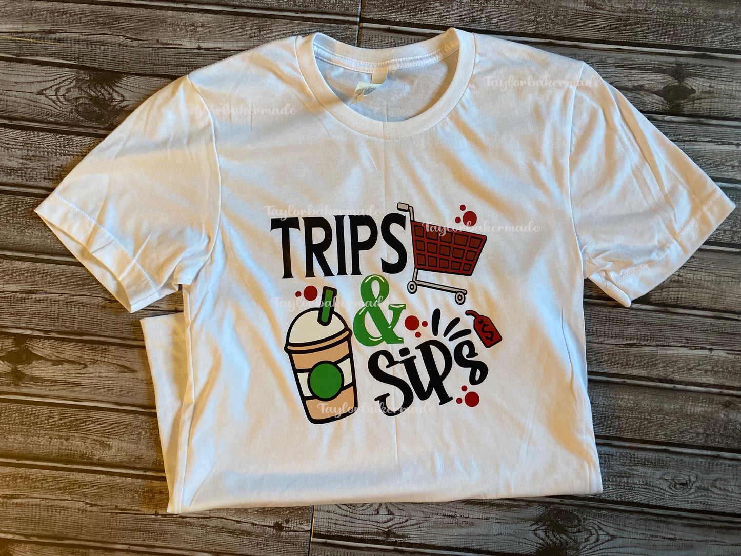 Trips & Sips Target Starbucks Inspired T-shirt