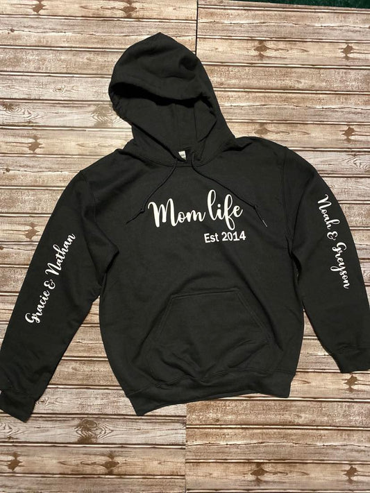 Custom Mom Life EST. Hoodie